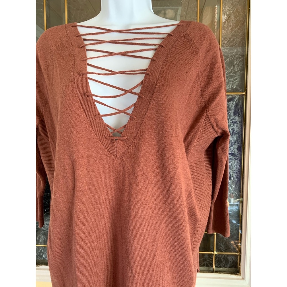 🆕Express • cross front sweater